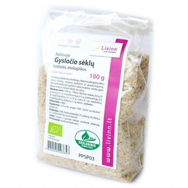 Balkšvojo gysločio sėklų luobelės, 100gr.