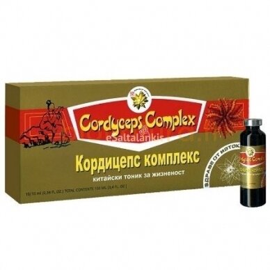 Kordicepsas skystas, 10 ml x 10 vnt.