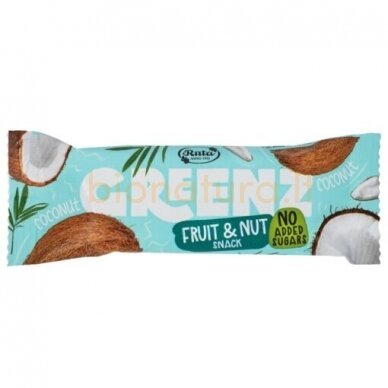 Vaisių ir riešutų užkandis „Greenz coconut“, 30 g